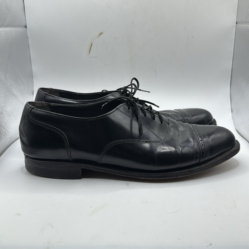 British Walkers Classic Black Mens Dress Shoes Oxford Derby Size 10 D